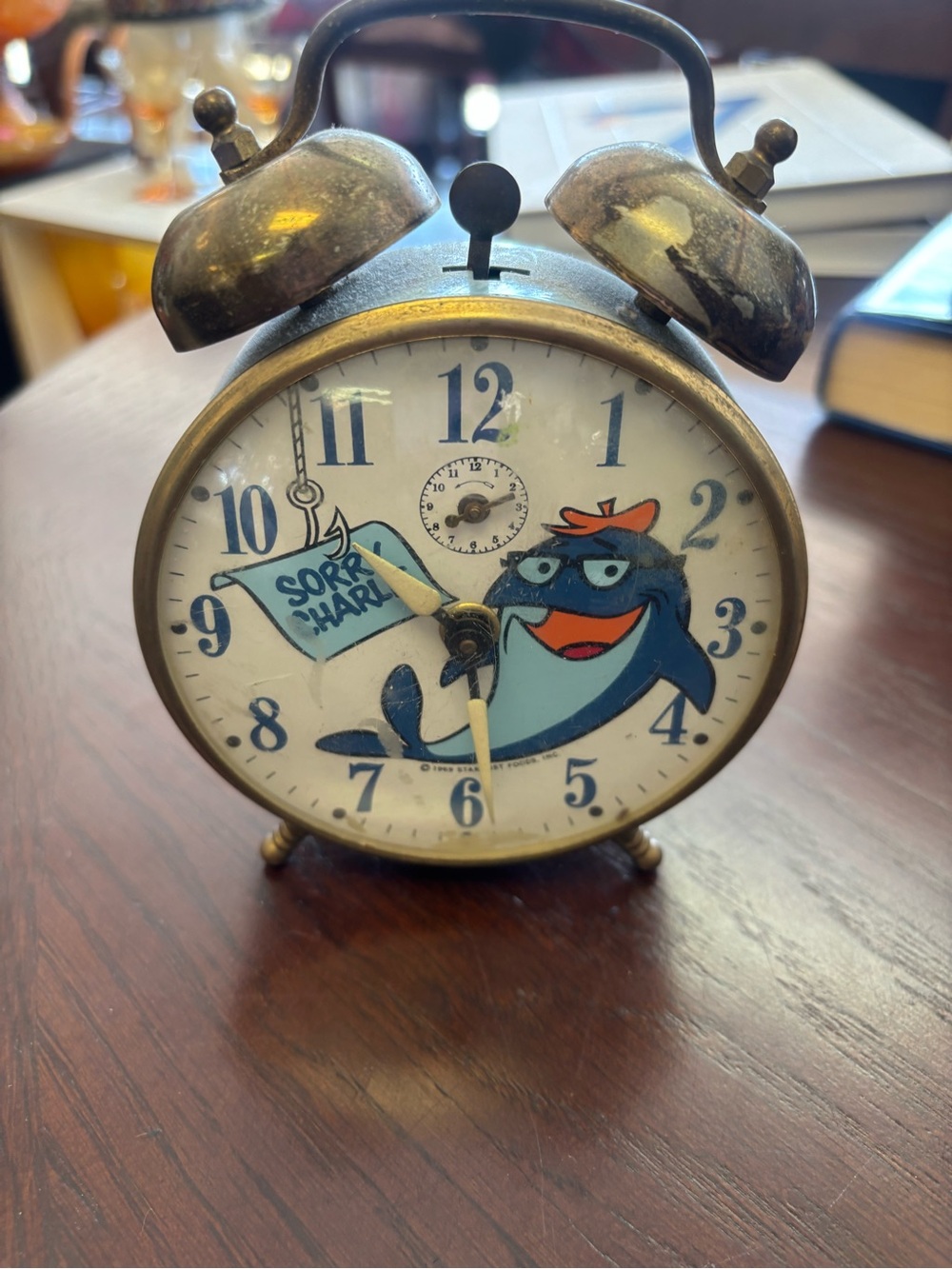 Vintage 1969 Star Kist “Sorry Charlie” the Tuna wind up alarm clock